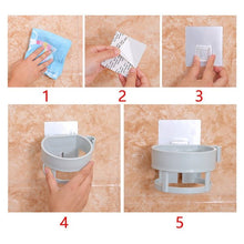 Self Adhesive Hair Dryer Holder – Bathroom Wall Storage Shelf Organizer Stand - justgrabit.in | Just Grab It