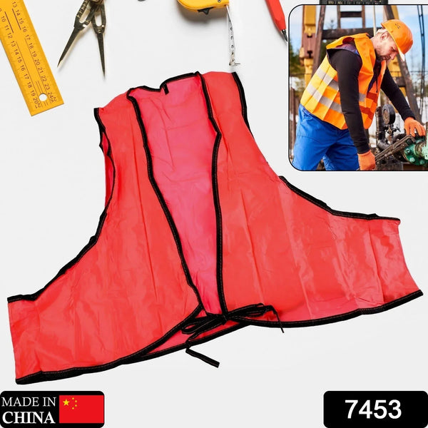 Economy PVC Safety Vest – Soft Vinyl, Tie Closure, High Visibility - Justgrabit Inc.