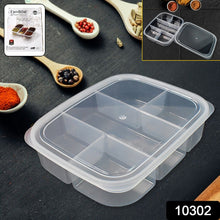 Plastic 5 - Compartment Excellent container Reusable Lunch Box (1 Pc) - justgrabit.in | Just Grab It