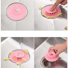 Creative 2 - in - 1 Silicone Sewer Sink Sealer Cover Drainer (multicolour) - justgrabit.in | Just Grab It