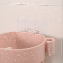Self Adhesive Hair Dryer Holder – Bathroom Wall Storage Shelf Organizer Stand - justgrabit.in | Just Grab It