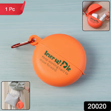Plastic Round Multi - Purpose Empty Storage Box with Keychain (1 Pc) - justgrabit.in | Just Grab It