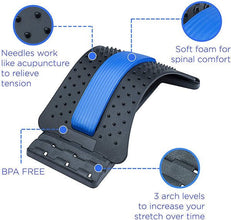 Multi - Level Back Stretcher Posture Corrector Device for Back Pain - justgrabit.in | Just Grab It