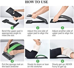 Multi - Level Back Stretcher Posture Corrector Device for Back Pain - justgrabit.in | Just Grab It