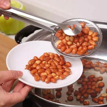 2In1 Stainless Steel Filter Spoon with Clip Food Kitchen Oil - Frying Multi - Functional - Justgrabit Inc.