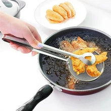 2In1 Stainless Steel Filter Spoon with Clip Food Kitchen Oil - Frying Multi - Functional - Justgrabit Inc.