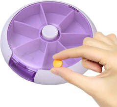 Cute 7 - Day Pill Box Dispenser – Portable 7 - Grid Medicine Organizer (1 Pc) - justgrabit.in | Just Grab It