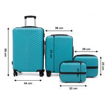 4 - in - 1 Luggage Set – Durable and Stylish Hard Shell Suitcase Set - justgrabit.in | Just Grab It