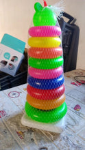 Plastic Baby Kids Teddy Stacking Ring Jumbo Stack Up Educational Toy 9pc - Justgrabit Inc.