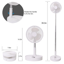 Telescopic Foldable Electric Desktop Fan – Adjustable & Portable - justgrabit.in | Just Grab It