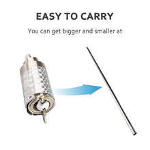 Magic Toy Metal High Elasticity Steel Silver Appearing Cane Magic Toy Magic Steel - justgrabit.in | Just Grab It