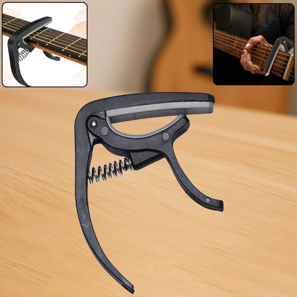 Guitar Capo with Pickup Stand, Soft for Acoustic and Electric Guitar Ukulele Mandolin Banjo Guitar Accessories - Justgrabit Inc.