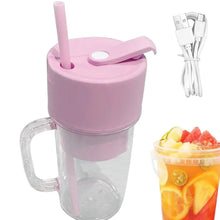 2 In1 Portable Crusher Juicer With Handle & Straw for Smoothie Sipper USB Rechargeable (340 ml) 6 Stainless Steel Blades Compact Juicer Mixer, Juicer Portable Fresh Juice Blender Portable Electric Juicer ( 340 ML ) - Justgrabit Inc.