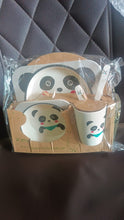 Eco - Friendly Panda - Themed Kids Dinnerware Set (5 Pc) - justgrabit.in | Just Grab It