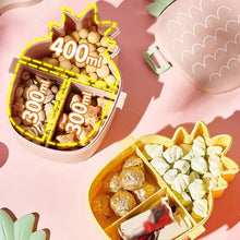 Pineapple Shaped Lunch Box with Compartments Lunch Food Container with Box Portable Lid School & Kids Lunch Box - justgrabit.in | Just Grab It