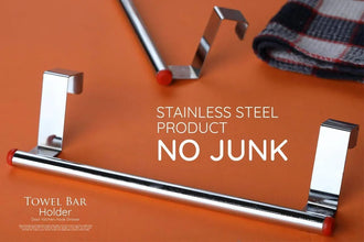 Stainless Steel Towel Hanger for Bathroom / Towel Rod / Bar / Bathroom Accessories - Justgrabit Inc.