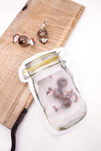Reusable Airtight Seal Plastic Food Storage Mason Jar Zipper (150ml) - Justgrabit Inc.