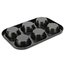 Non - Stick Reusable Cupcake Baking Slot Tray for 6 Muffin Cup - Justgrabit Inc.
