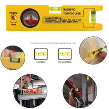 8 - inch Magnetic Torpedo Level with 1 Direction Pin, 2 Vials and 360 Degree View - Justgrabit Inc.