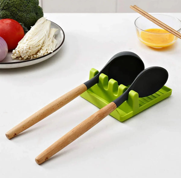 Multi - Functional Spatula Holder / Rest for Kitchen Utensils - Justgrabit Inc.