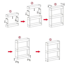 Multipurpose 4 Layer Space Saving Storage Organizer Rack Shelf - Justgrabit Inc.