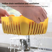 Double Layer Food Drainer Washing Basket with Collapsible Strainers Colander - Justgrabit Inc.