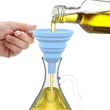 Flexible Silicone Foldable Kitchen Funnel for Liquid / Powder Transfer Hopper Food (Small) - Justgrabit Inc.