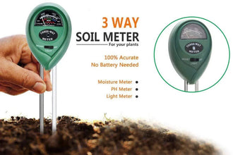 Soil Tester 3 - in - 1 Plant Moisture Sensor (Green) - justgrabit.in | Just Grab It