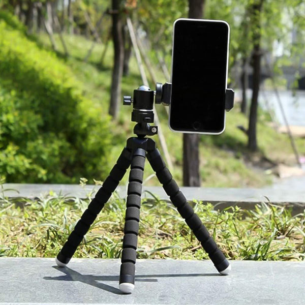 Portable Mini Octopus Tripod with Phone Holder for Selfies - justgrabit.in | Just Grab It