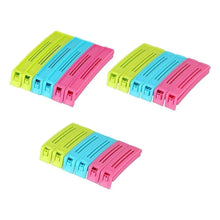 Plastic Snack Bag Clip Sealer Set (18 Pcs, Multicolour) - justgrabit.in | Just Grab It
