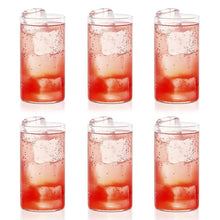 Heavy unbreakable Stylish Plastic Clear look fully Transparent Glasses Set 330ml (6pcs) - Justgrabit Inc.