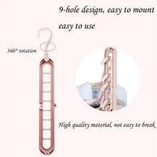 Anti - Skid Plastic 9 - Holes Magic Wardrobe Folding Hangers - Justgrabit Inc.