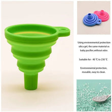 Flexible Silicone Foldable Kitchen Funnel for Liquid / Powder Transfer Hopper Food (Small) - Justgrabit Inc.