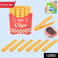 Cute French - Fries - Shaped Bag Clips With in a Magnetic Box (12 Pcs Set) - justgrabit.in | Just Grab It