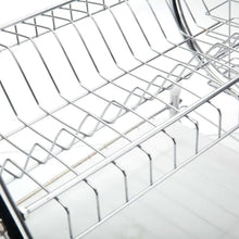 STAINLESS STEEL RECTANGLE DISH DRAINER RACK / BASKET WITH DRIP TRAY - justgrabit.in | Just Grab It