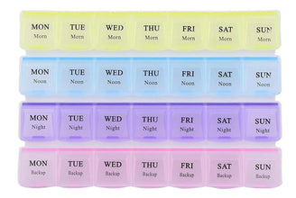 Weekly Pill Case 28 - Slot Medicine Organizer - Justgrabit Inc.