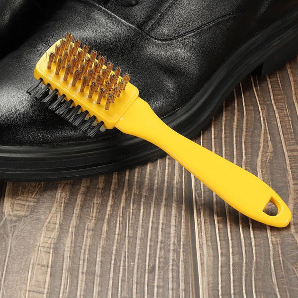 3 Side Portable Multifunctional shoe brush Rubber Home Suede Shoes Polishing Brushes 3 Side Shoe Cleaning Brush, Shoe Brush Excellent Quality and ular - justgrabit.in | Just Grab It