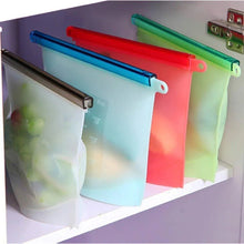 Reusable Silicone Airtight Leakproof Food Storage Bag - 1 ltr - Justgrabit Inc.