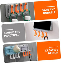 Multi - Purpose Hook up Wall Mounted Hook Towel Hook Rack Foldable Wall Hooks Mobile Holder Stand Towel Hangers Wall Mounted Coat Rack Foldable Hook, Mobile Stand - justgrabit.in | Just Grab It