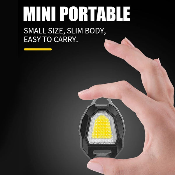 Triangular Camping Flashlight with Lighter – 6 Modes, 3 Colors, Waterproof - justgrabit.in | Just Grab It