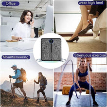EMS Foot Massager, Electric Feet Massager, Deep Kneading Circulation Foot Booster for Feet and Legs Muscle Stimulator, Folding Portable Electric Massage Machine (Mix Design) - justgrabit.in | Just Grab It