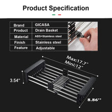 Stainless Steel Expandable Kitchen Sink Dish Drainer - Justgrabit Inc.