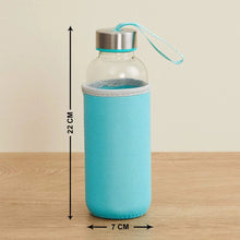 Glass Water Bottle (500 ml) With Cover - Justgrabit Inc.