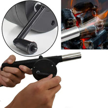 Portable Hand Crank Air Blower Fan for Charcoal Grill BBQ - Justgrabit Inc.