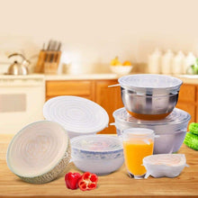 Silicone Stretch Lids Reuseable Microwave Safe Flexible Covers (Set of 6) (Loose Pack) - Justgrabit Inc.