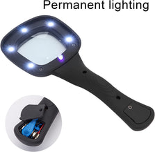 Handheld LED Magnifying Glass – 6 Lighted Magnifier for Reading & Inspection - justgrabit.in | Just Grab It