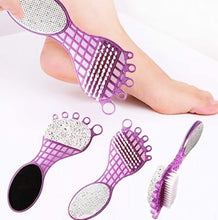 4 in 1 Pedicure Tool – Pumice, Brush, Scrubber & File for Soft Feet - justgrabit.in | Just Grab It