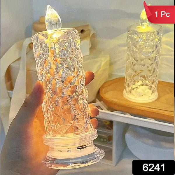 Rose Candles for Home Decoration, Crystal Candle Lights, Diwali - Justgrabit Inc.