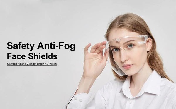 Multipurpose Clear Face Shield Anti - fog Anti - Scratch Protective Fashion Wear for Men - Justgrabit Inc.