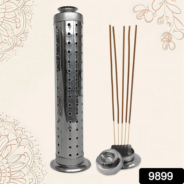 Stainless Steel Agarbatti Stand for Puja (1 Pc) - Justgrabit Inc.